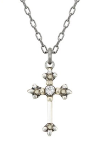Crosses Petite Ornate Pendant Necklace