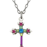 Crosses, Petite Ornate Pendant Necklace