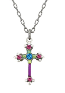 Crosses Petite Ornate Pendant Necklace