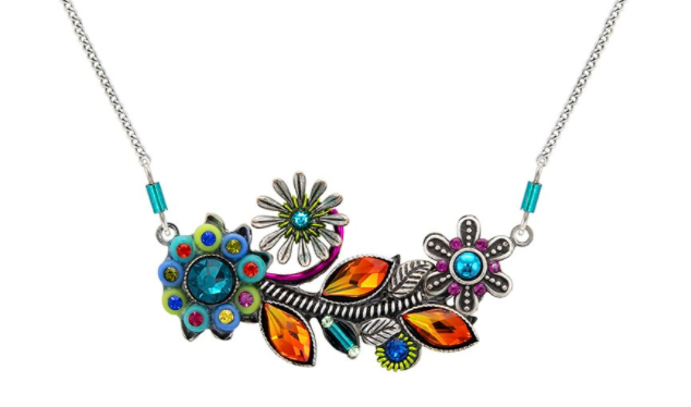 Botanical Flower Fire Necklace