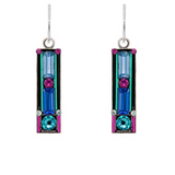 Architectural Rectangle Earrings, Long