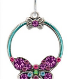 Butterfly Hoop Earrings - sale