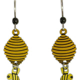 Bee Hive and Bee Earrings, Sienna Sky