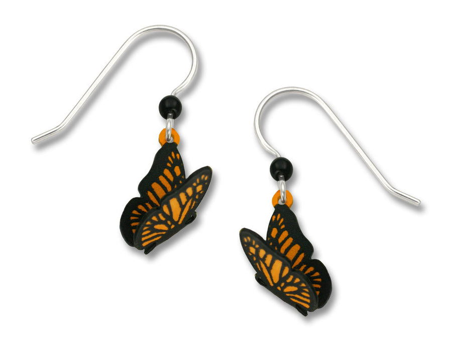 3-D Monarch Butterfly earrings, Sienna Sky