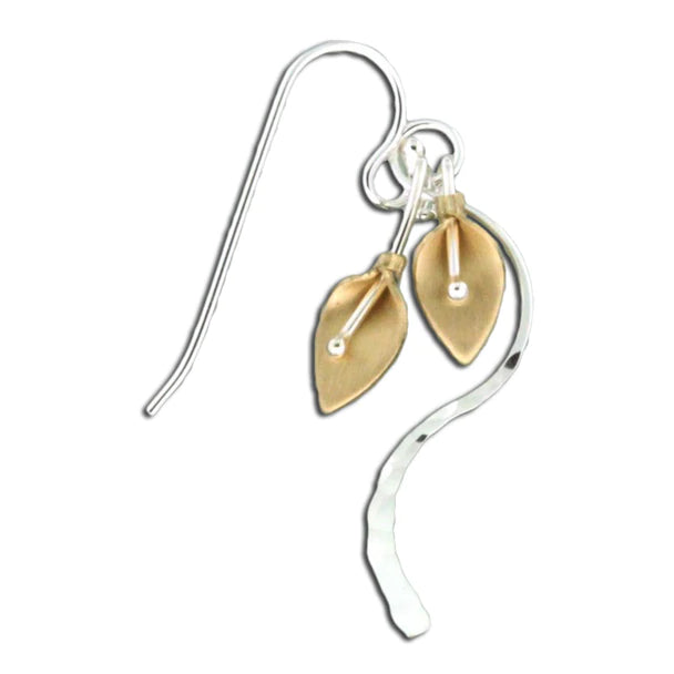 Lily and curve dangle earrings