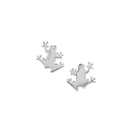 Tree frog sterling stud earrings