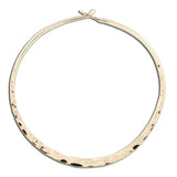 Hammered hoop earrings in sterling silver or 14k gold filled, 5 sizes