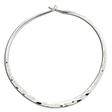 Hammered hoop earrings in sterling silver or 14k gold filled, 5 sizes