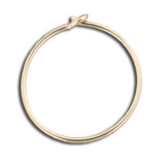 Tiny hoop earrings, gold filled & sterling silver, 4 sizes