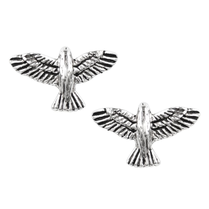 hawk sterling silver stud earring