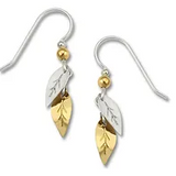 Gold and Silver tone Dangling Leaves - Sienna Sky