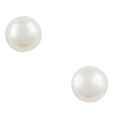 Pearl earring, silver post, 4 mm