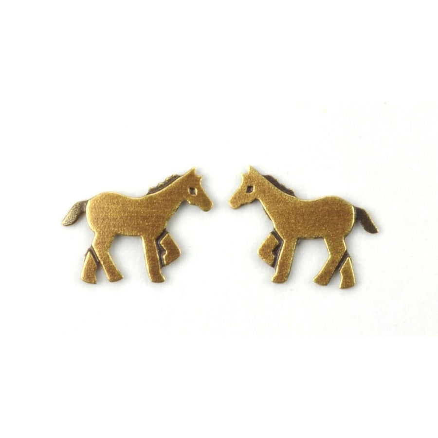 pony post earrings