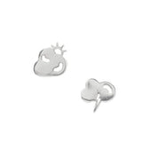 Weather icons sterling silver stud earrings, Tomas
